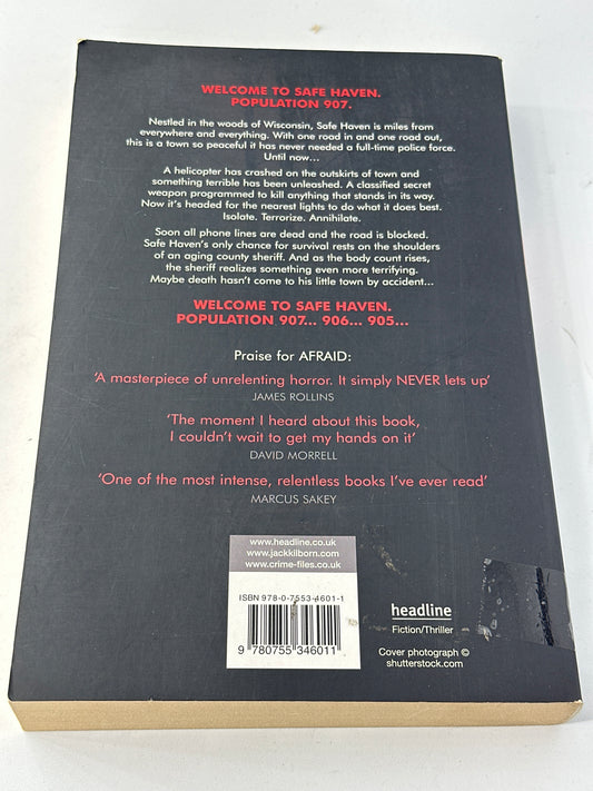 Jack Kilborn Afraid back cover image