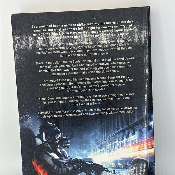 Andy McNab Battlefield 3: The Russian actual back cover used books