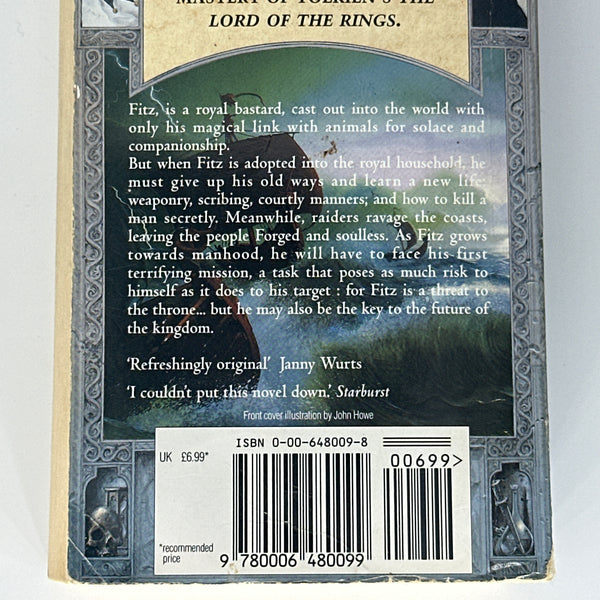 Robin Hobb Assassin's Apprentice back cover image