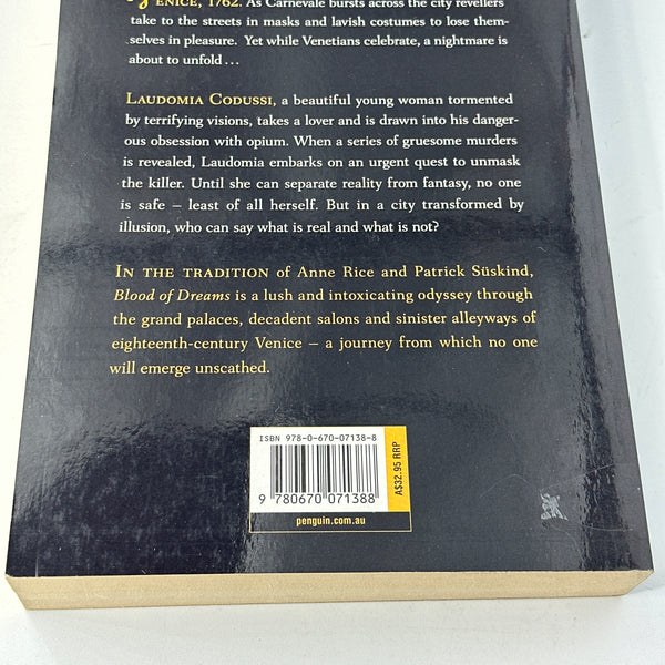 Susan Parisi Blood of Dreams back cover image