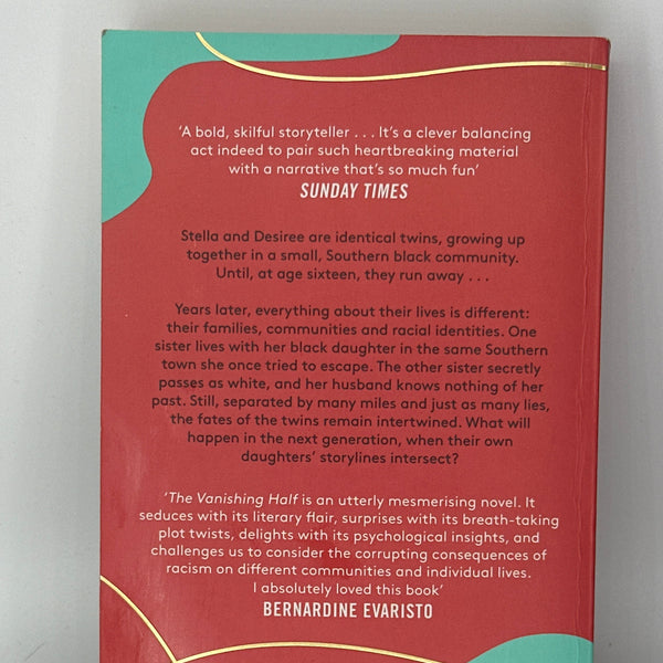 Brit Bennett The Vanishing Half Actual Back Cover Used Books