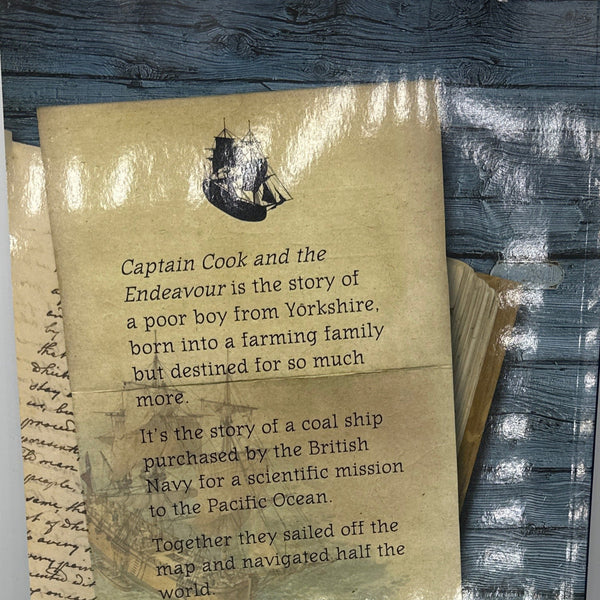 Captain Cook and Endeavour back cover used books