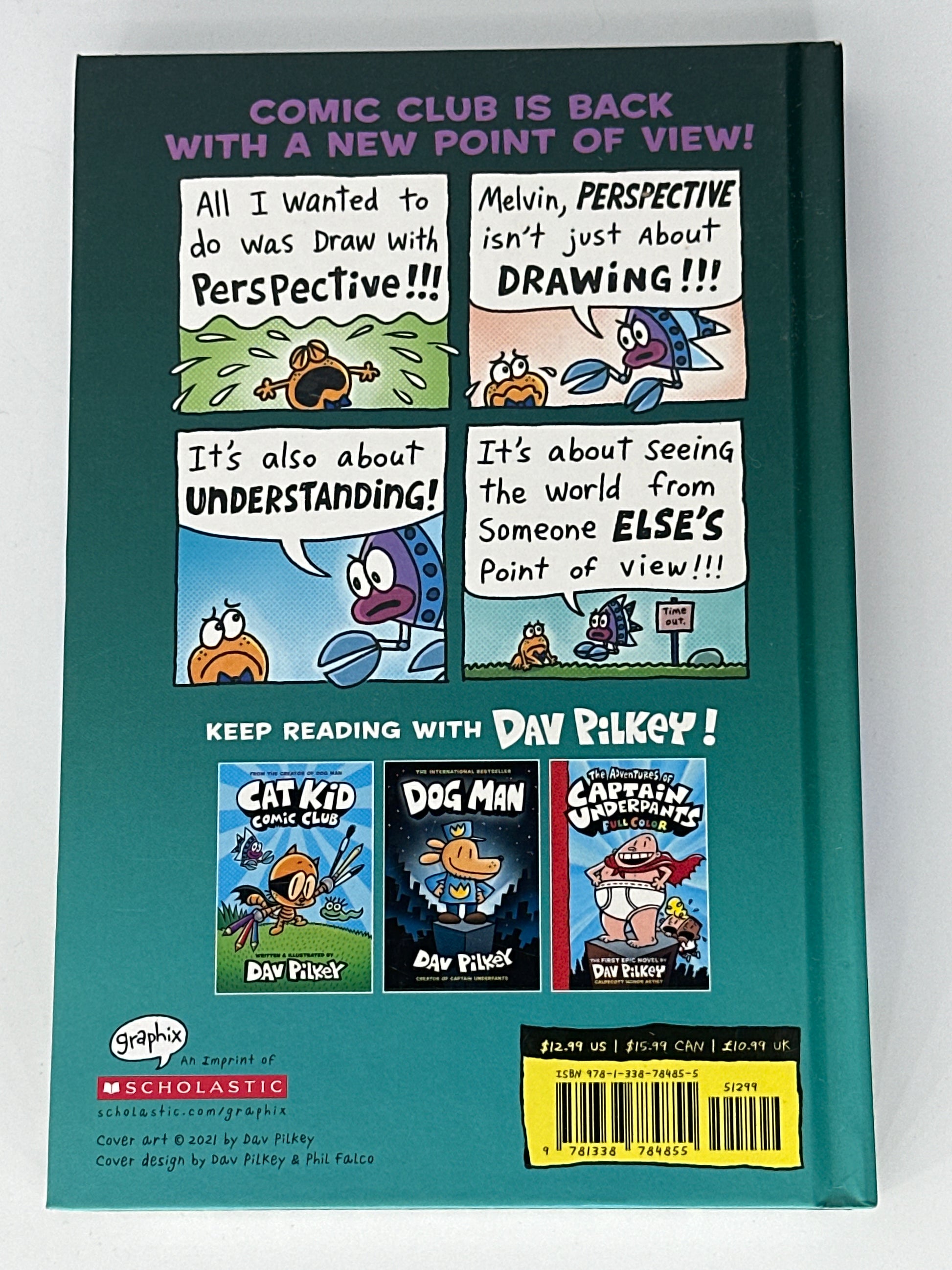 Dav Pilkey Cat Kid Comic Club: Perspectives: A Graphic Novel (Cat Kid Comic Club #2): From the Creator of Dog Man back cover used books