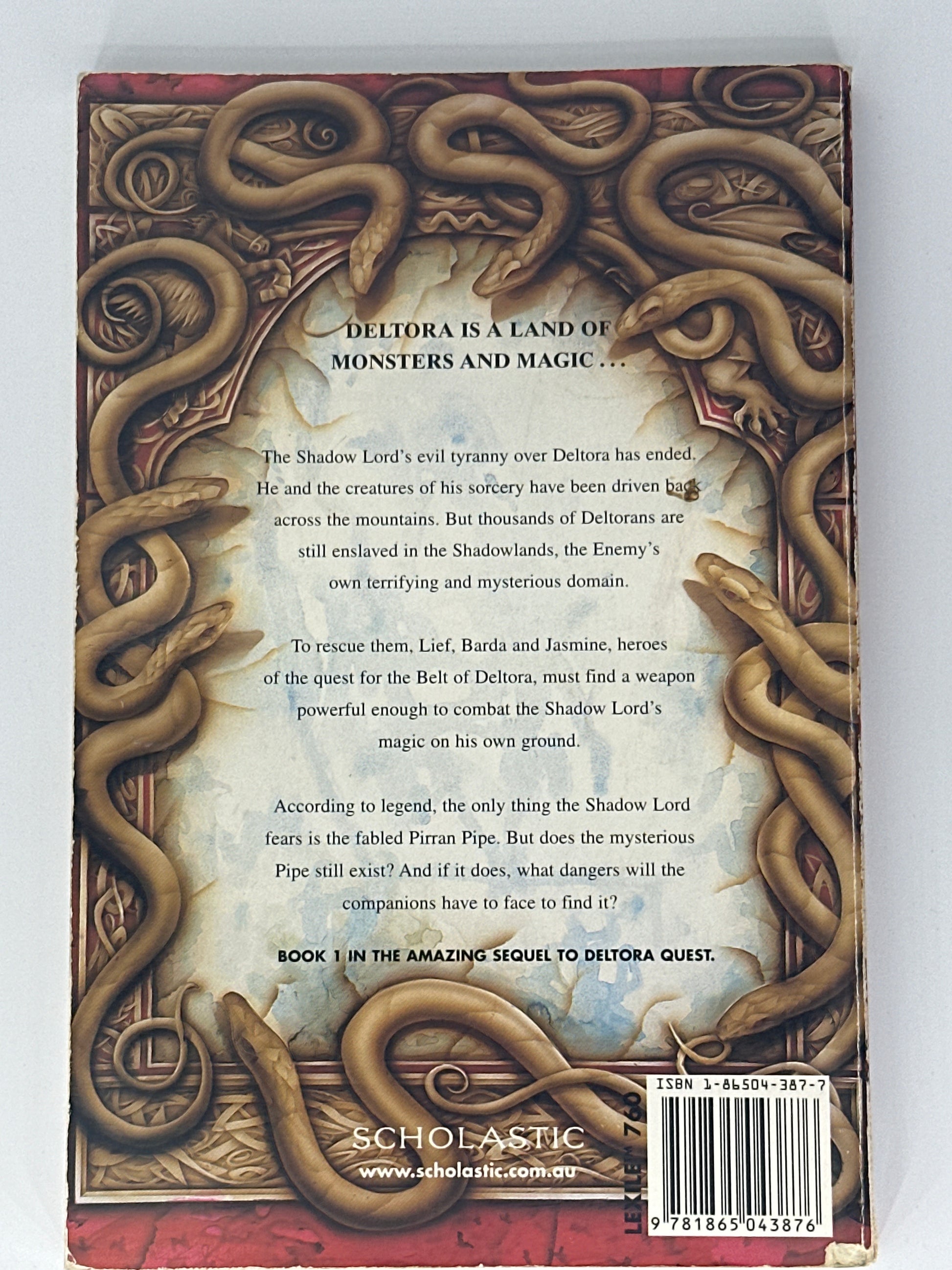Emily Rodda Cavern of Fear back cover image