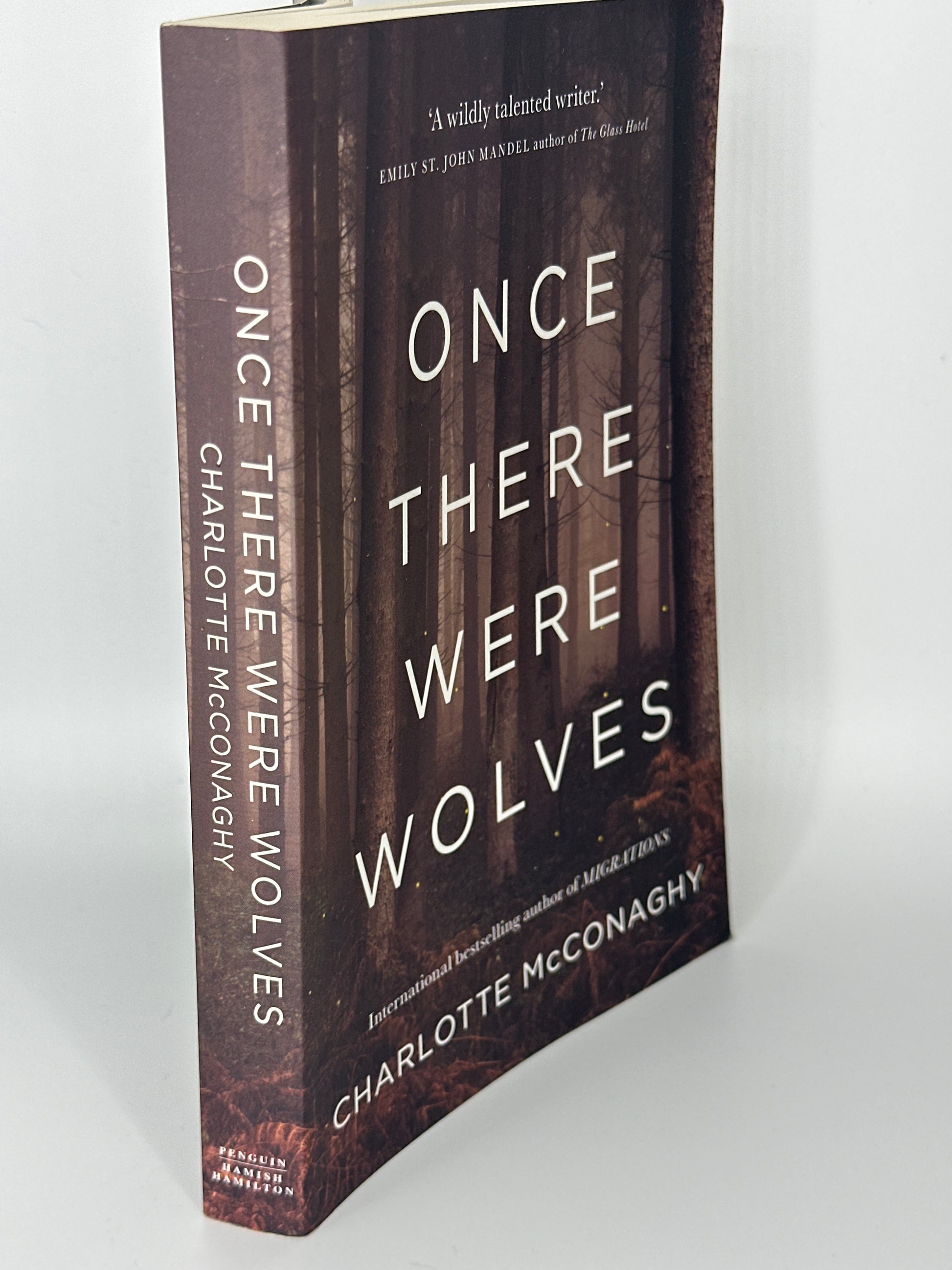 Charlotte McConaghy Once There Were Wolves actual spine used books