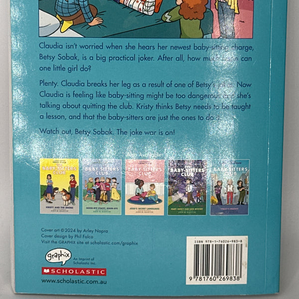 Claudia and the Bad Joke (Babysitters Club) back cover used books