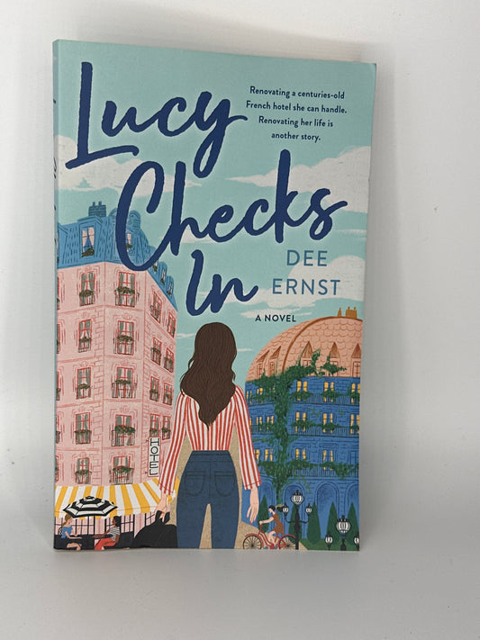 Dee Ernst Lucy Checks In actual front cover used books