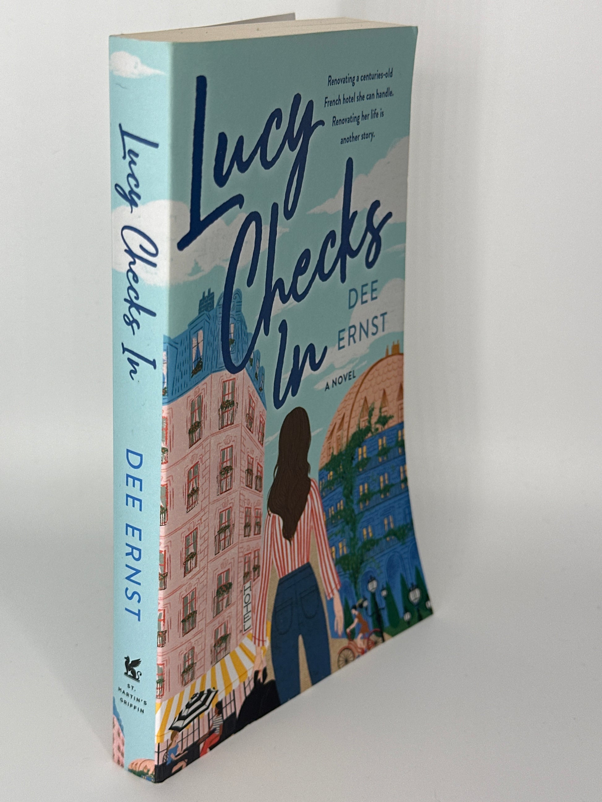 Dee Ernst Lucy Checks In actual spine used books