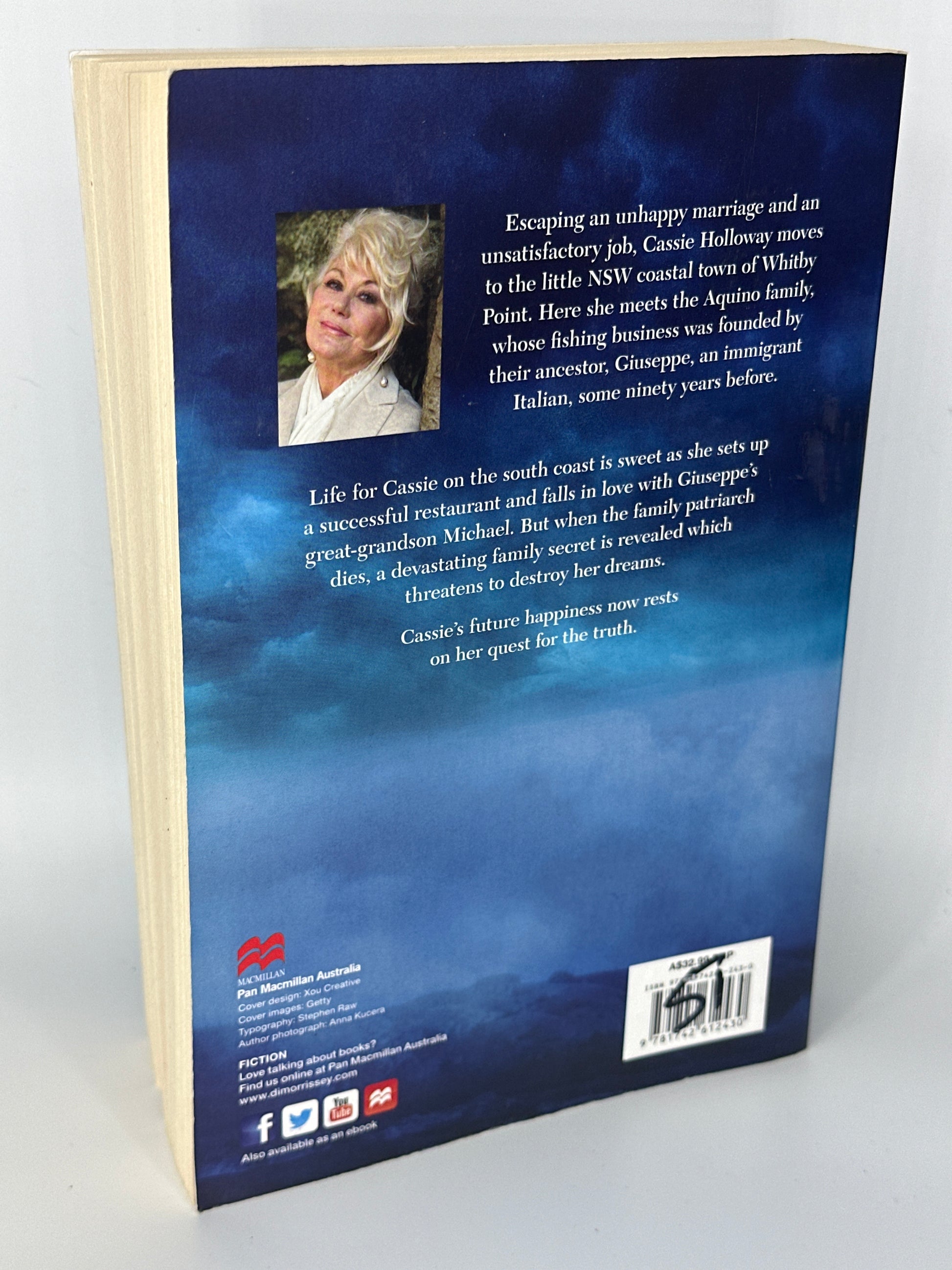 Di Morrissey The Winter Sea actual back cover used books