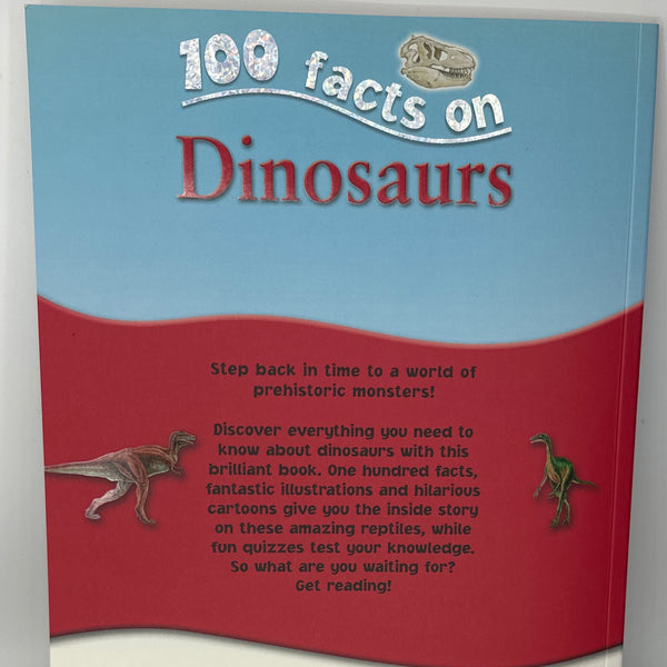 100 facts on Dinosaurs back cover used books