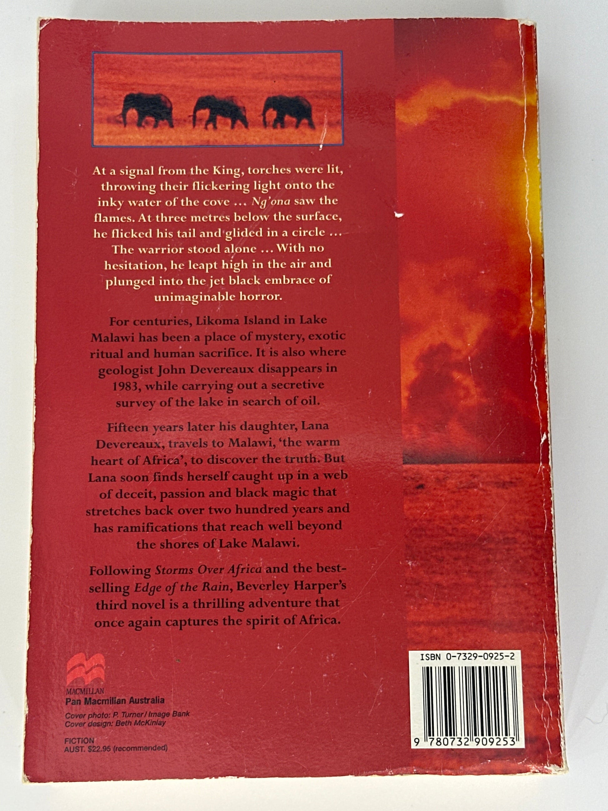 Beverley Harper Echo of an Angry God back cover image