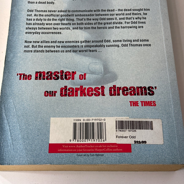 Dean Koontz Forever Odd back cover image