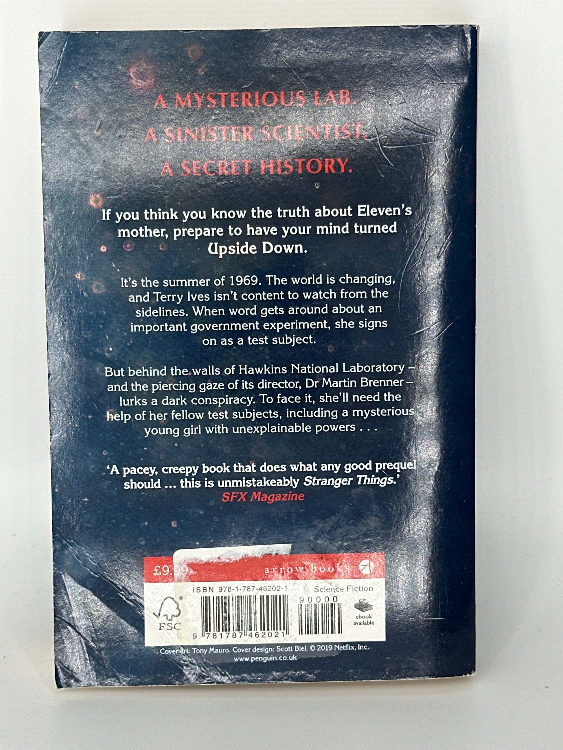 Gwenda Bond Stranger Things Suspicious Minds actual back cover used books