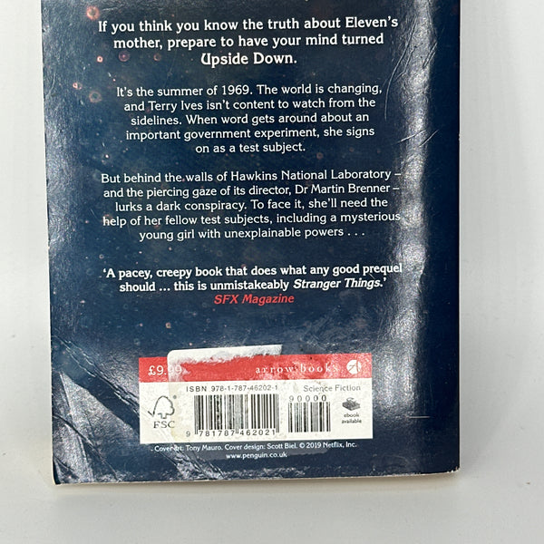 Gwenda Bond Stranger Things Suspicious Minds actual back cover used books