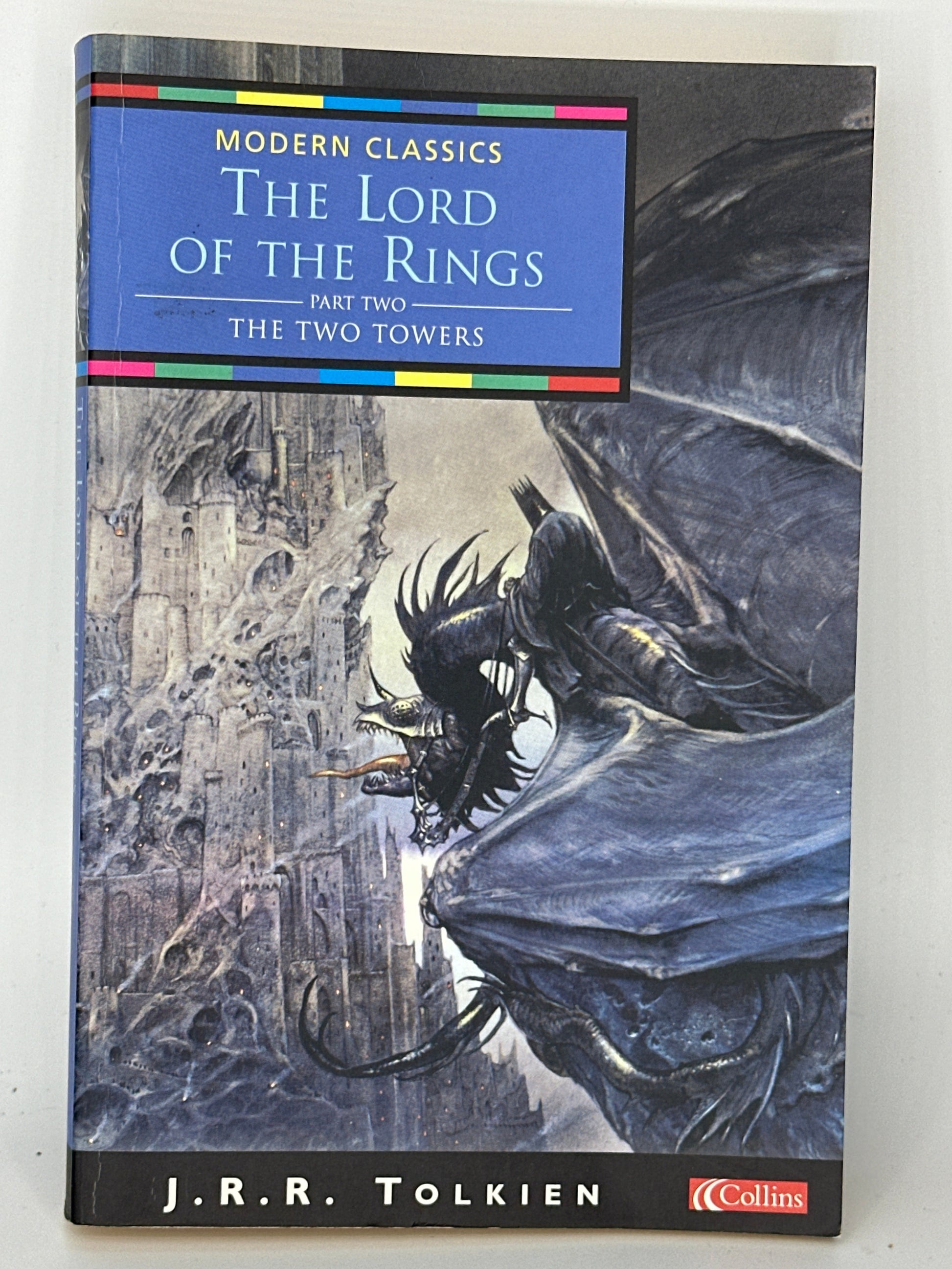 JRR Tolkien The Two Towers (Lord of the Rings, Book Two) actual front cover used books