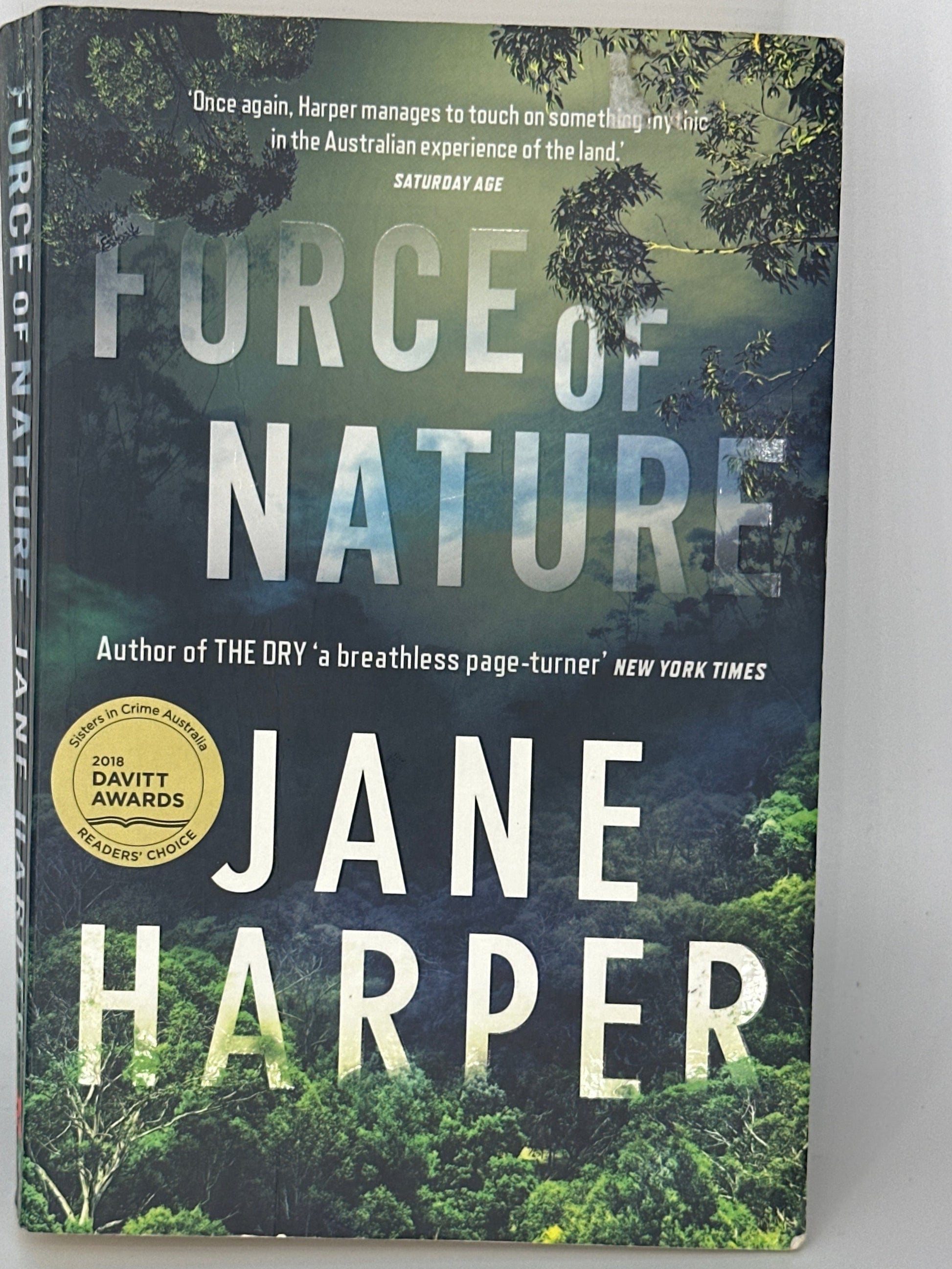 Jane Harper Force of Nature actual front cover used books