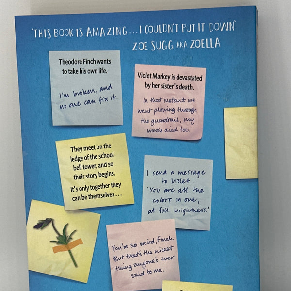Jennifer Niven All the Bright Places: Movie Tie-In Edition actual back cover used books