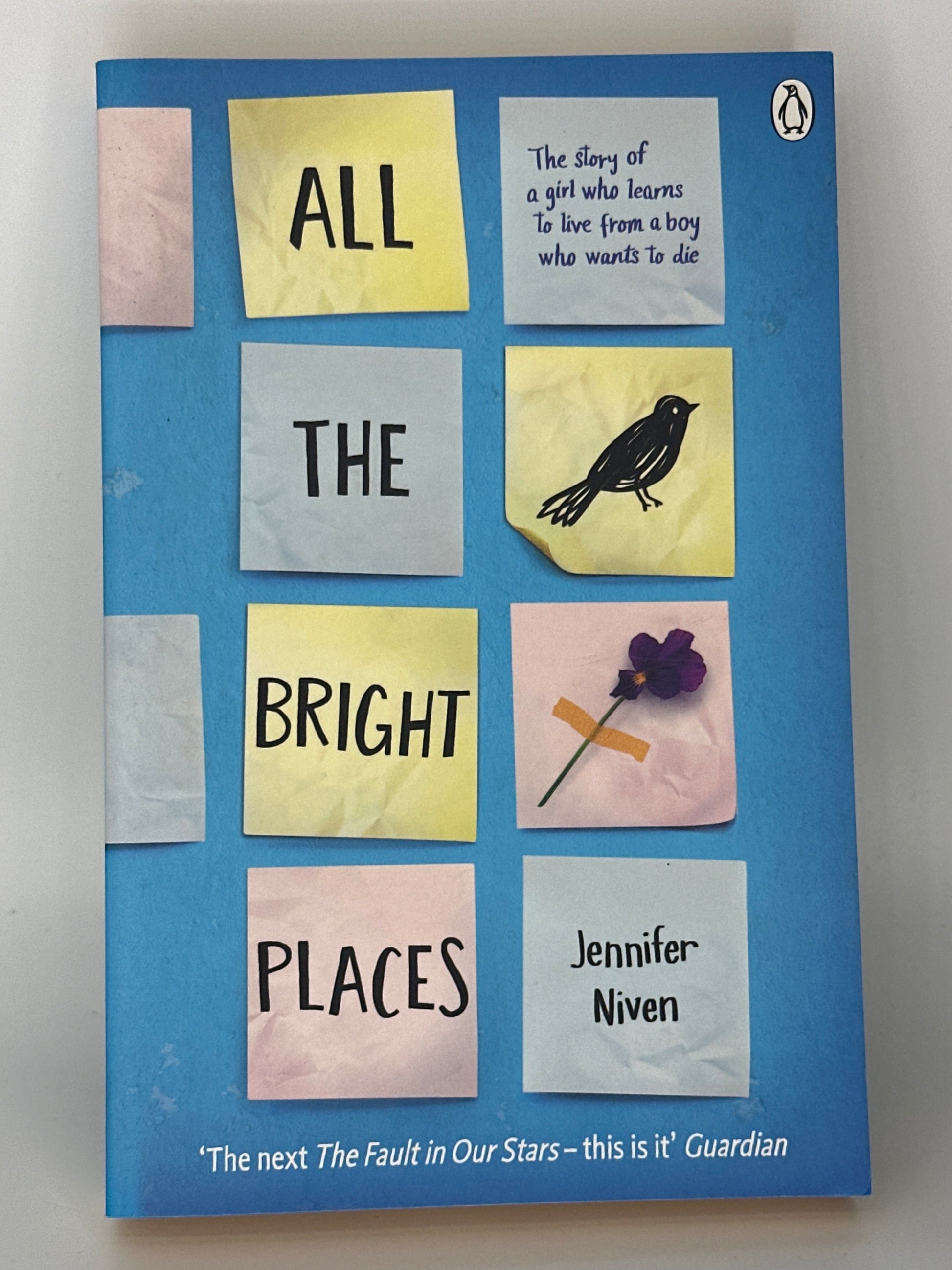 Jennifer Niven All the Bright Places: Movie Tie-In Edition actual front cover used books