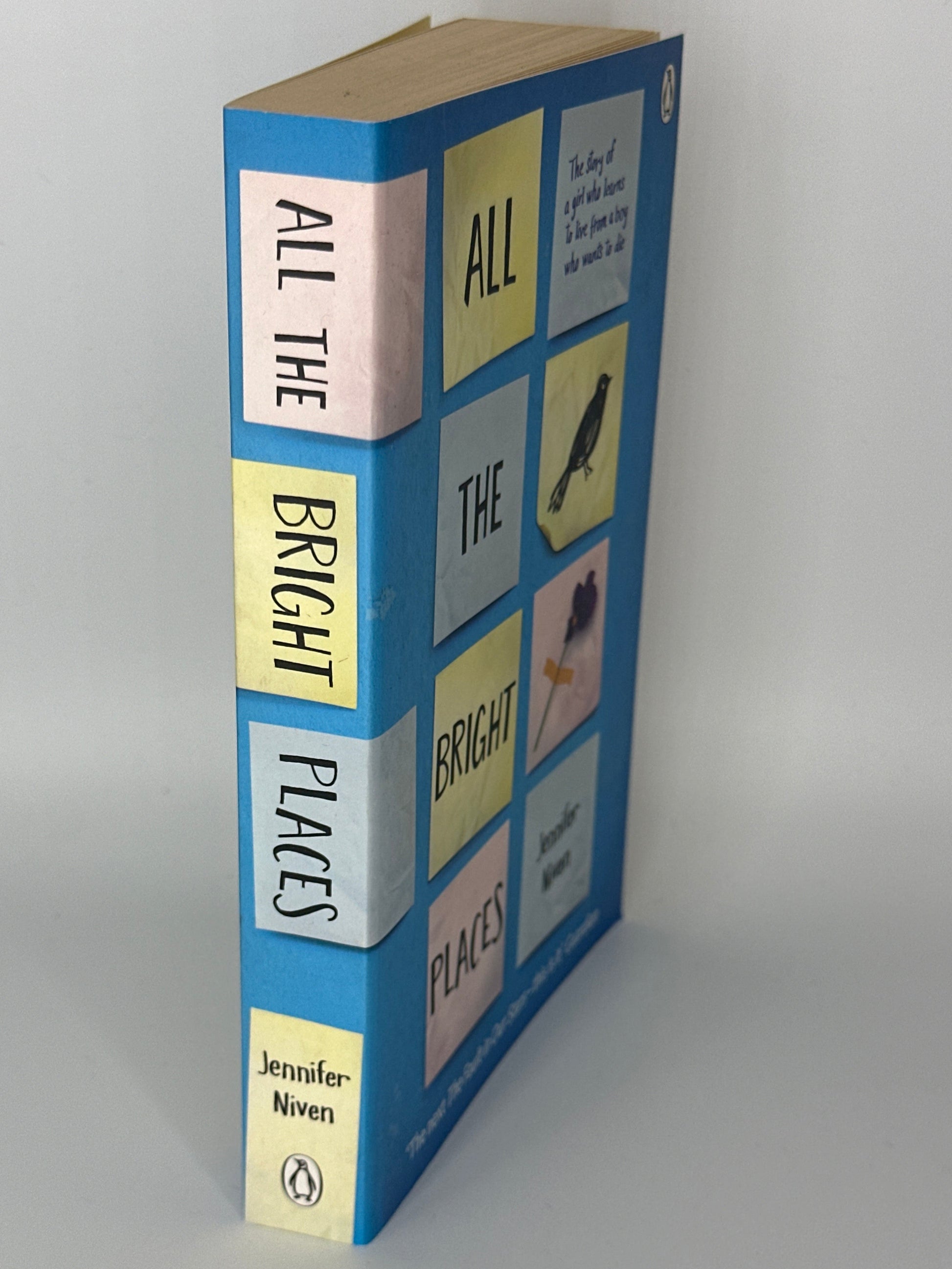 Jennifer Niven All the Bright Places: Movie Tie-In Edition actual spine used books