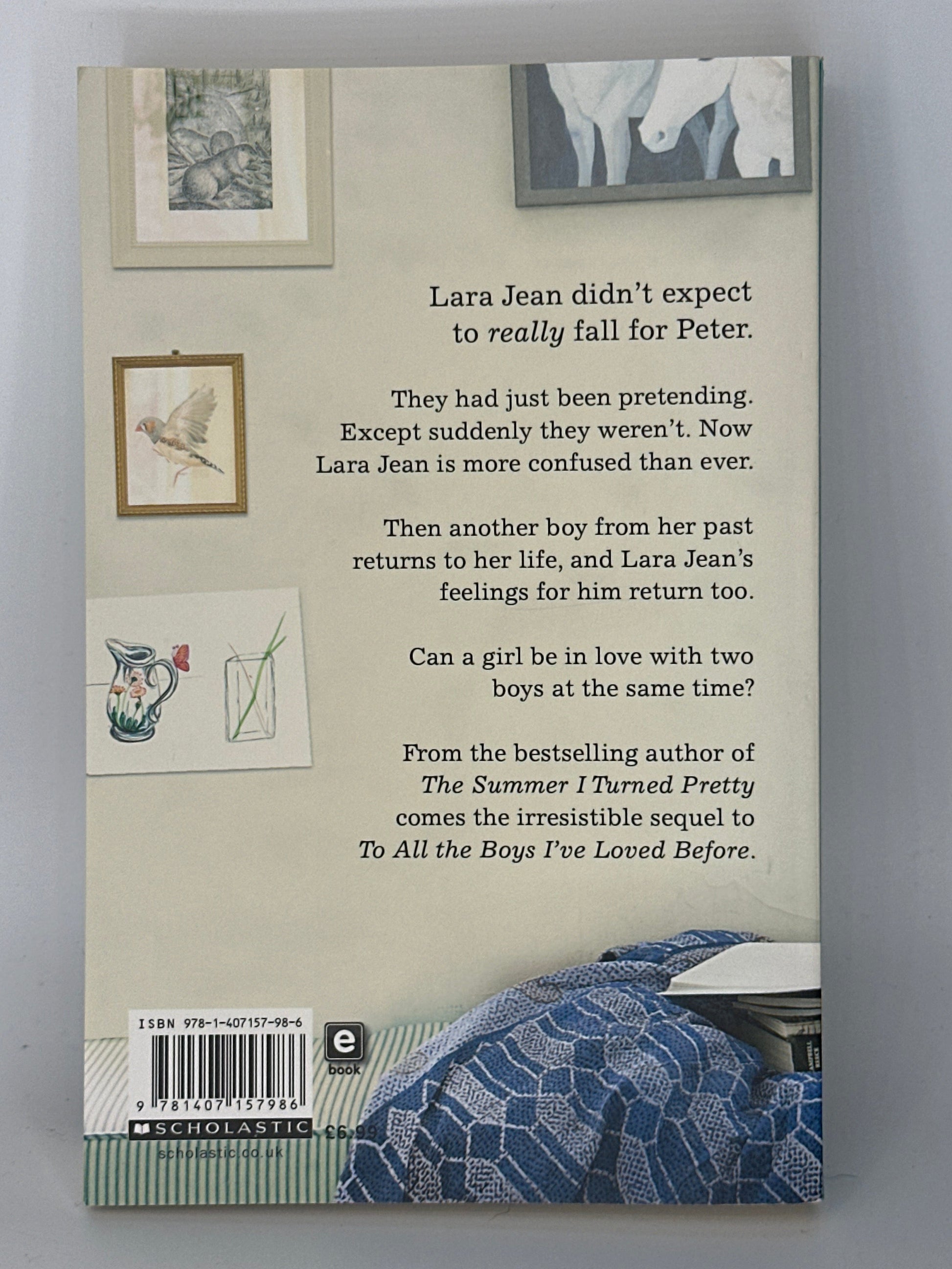 Jenny Han P.S. I Still Love You actual back cover used books