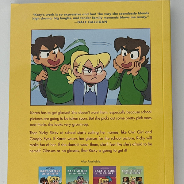Karen's School Picture: a Graphic Novel (Baby-Sitters Little Sister 5) (Babysitters Little Sister) back cover used books