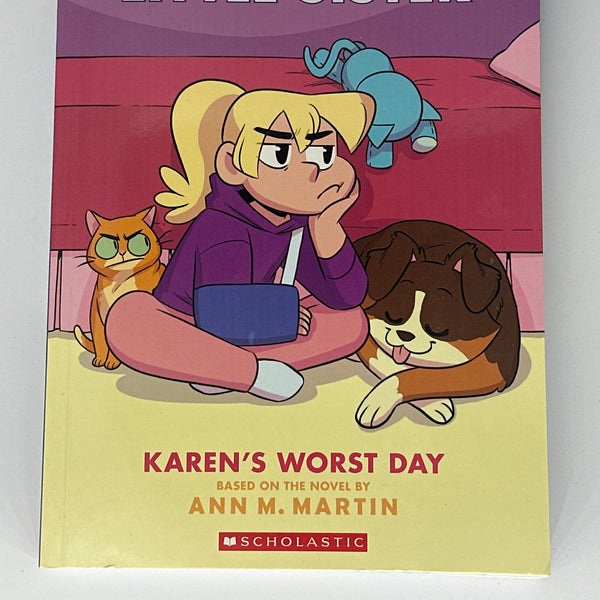 Karen's Worst Day: A Graphic Novel (Baby-Sitters Little Sister #3) (3) (Baby-Sitters Little Sister Graphix) back cover used books