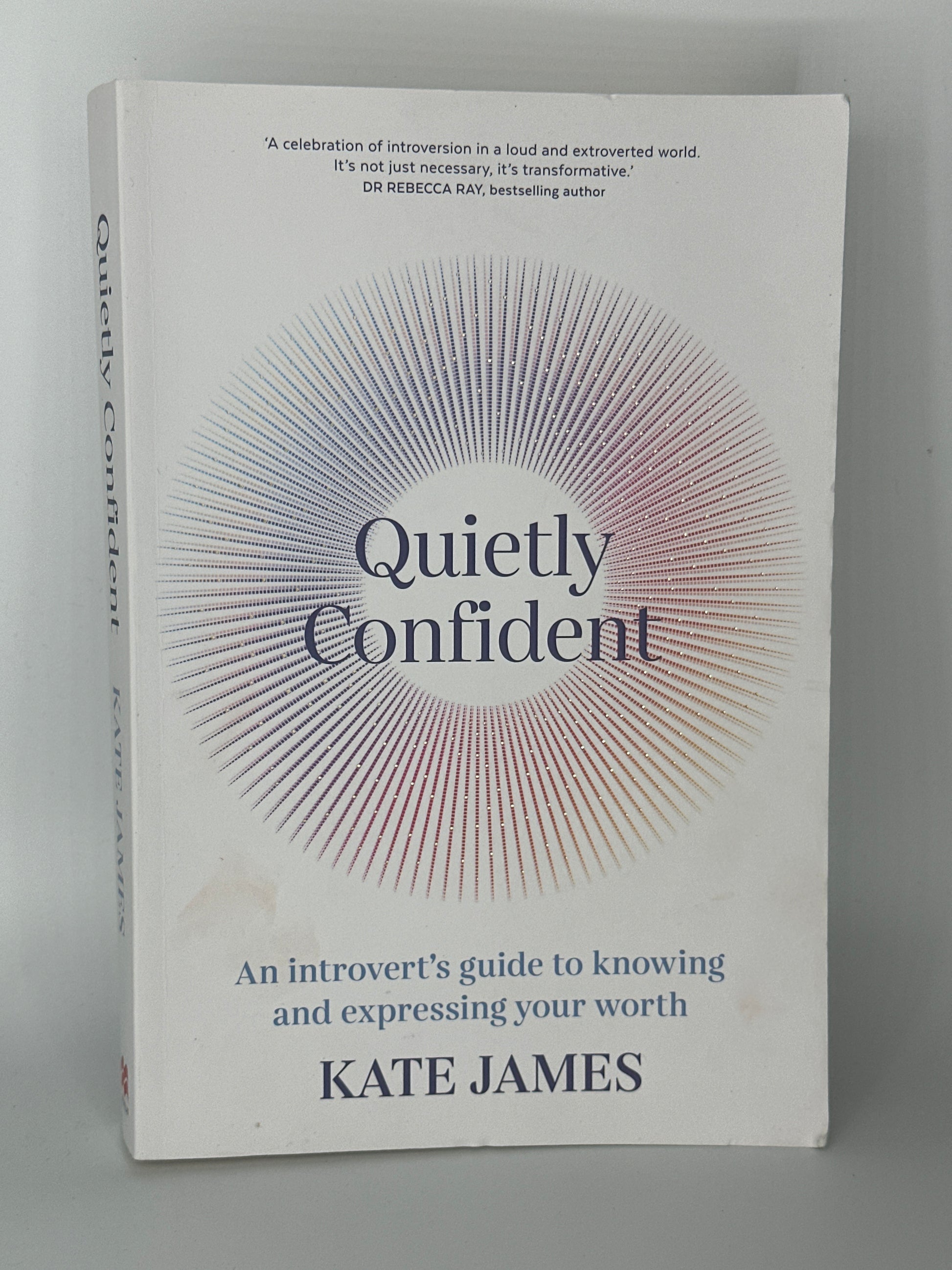 Kate James Quietly Confident: An Introvert's Guide to Knowing and Expressing Your Worth actual front cover used books