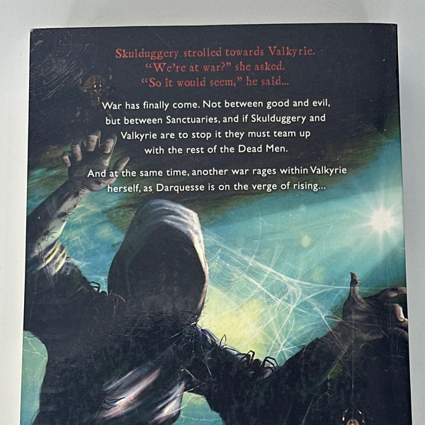 Derek Landy Skulduggery Pleasant Last Stand of Dead Men back cover image
