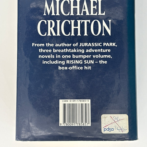 Michael Crichton Rising Sun Adnromeda Strain Binary back cover image