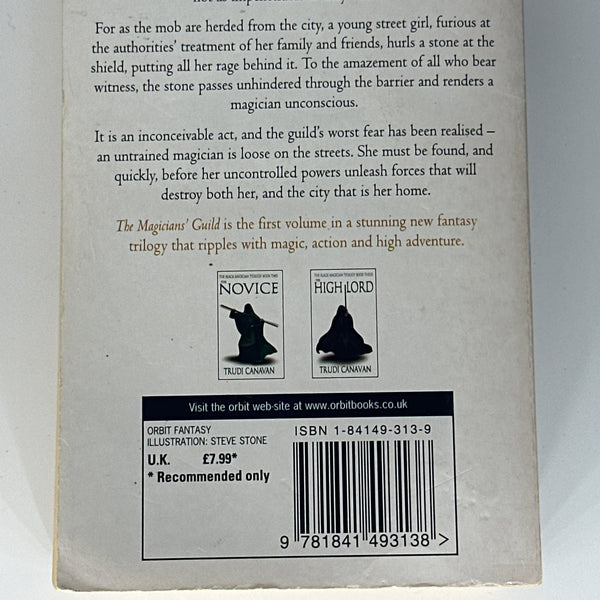 Trudi Canavan Magicians Guild back cover image