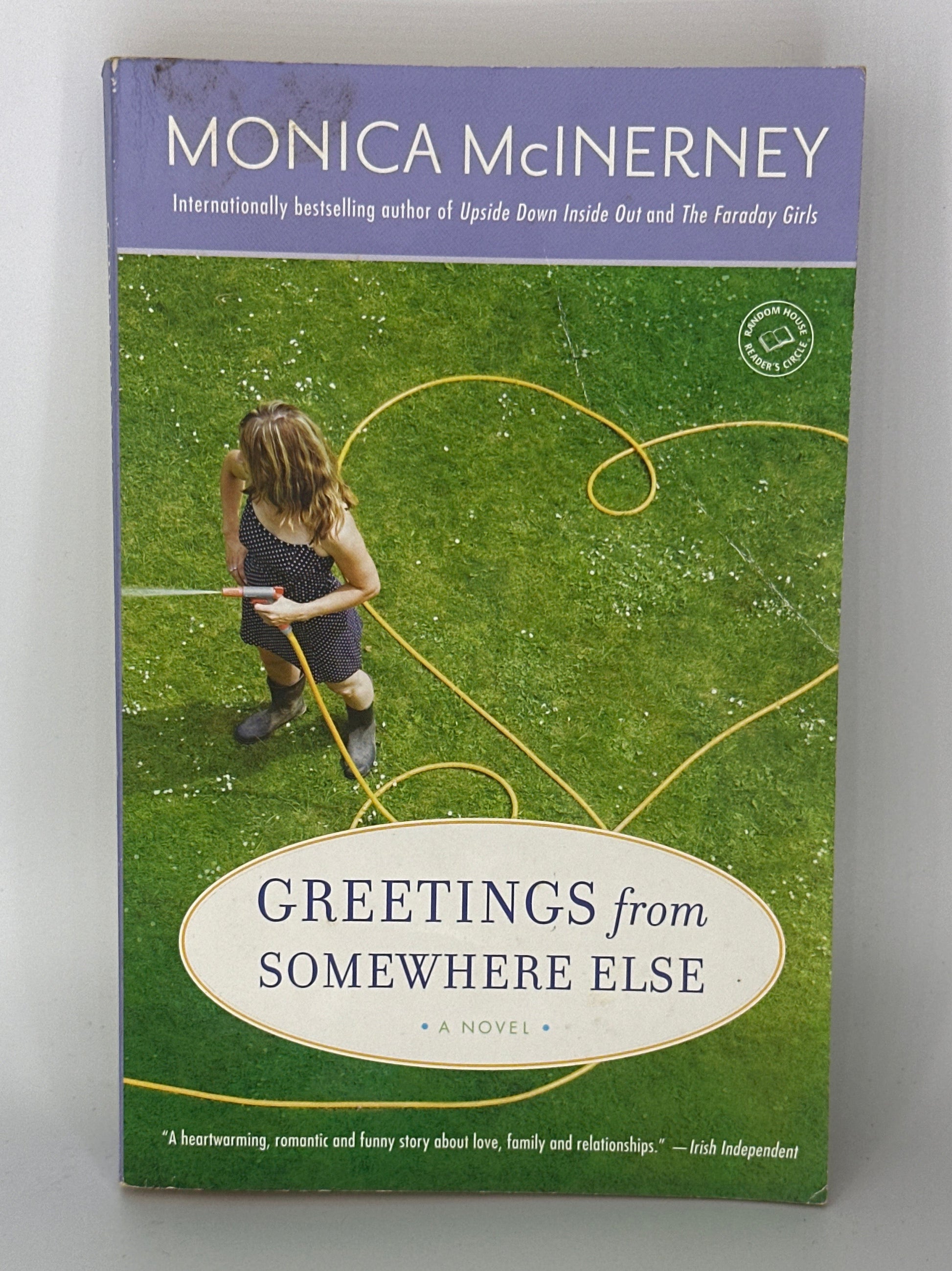 Monica McInerney Greetings from Somewhere Else actual front cover used books