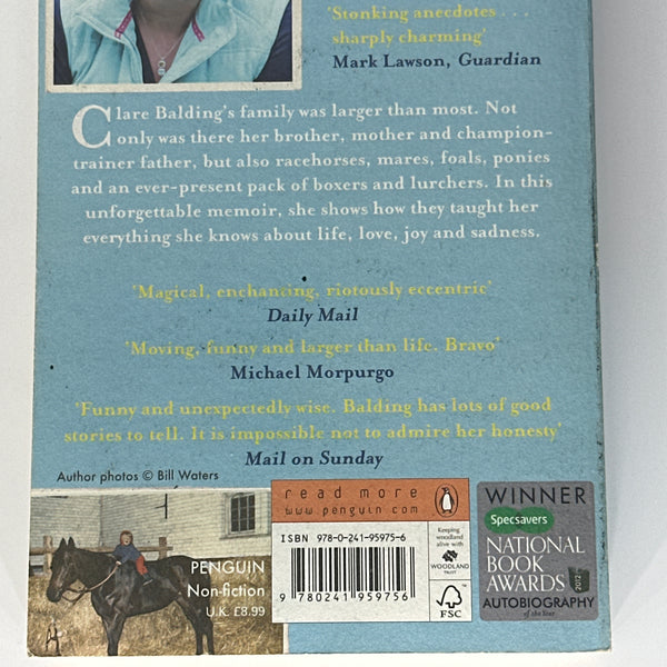 Clare Balding My Animals & Other Family back cover image