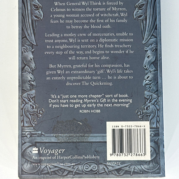 Fiona McIntosh Myrren's Gift back cover image