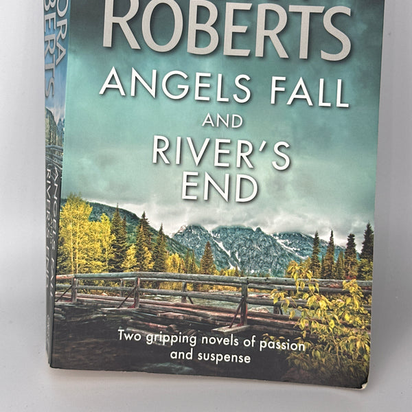 Nora Roberts Angels Fall and River's End actual front cover used books