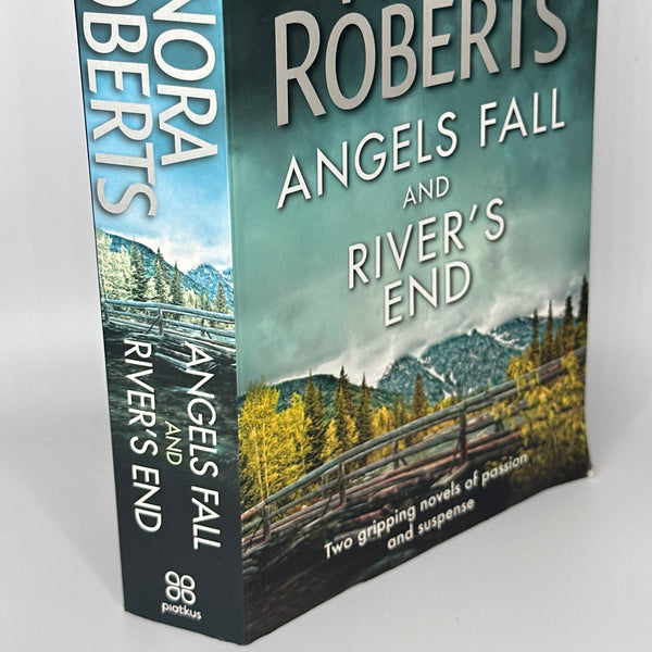 Nora Roberts Angels Fall and River's End actual spine used books