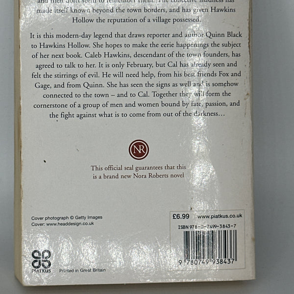 Nora Roberts Blood Brothers (Sign of Seven Trilogy) actual back cover used books