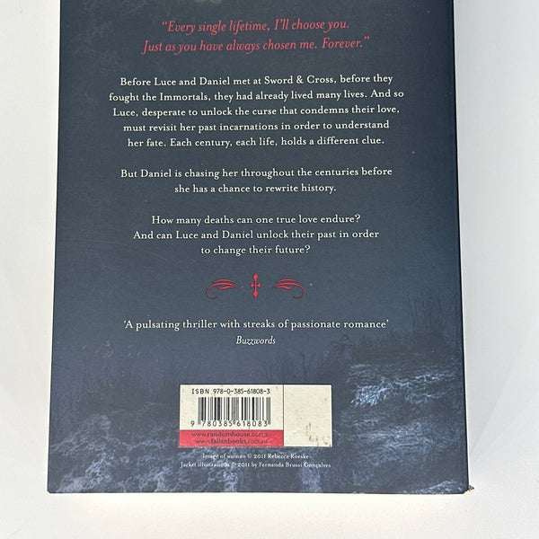 Lauren Kate Passion back cover image - clouds over mood + text