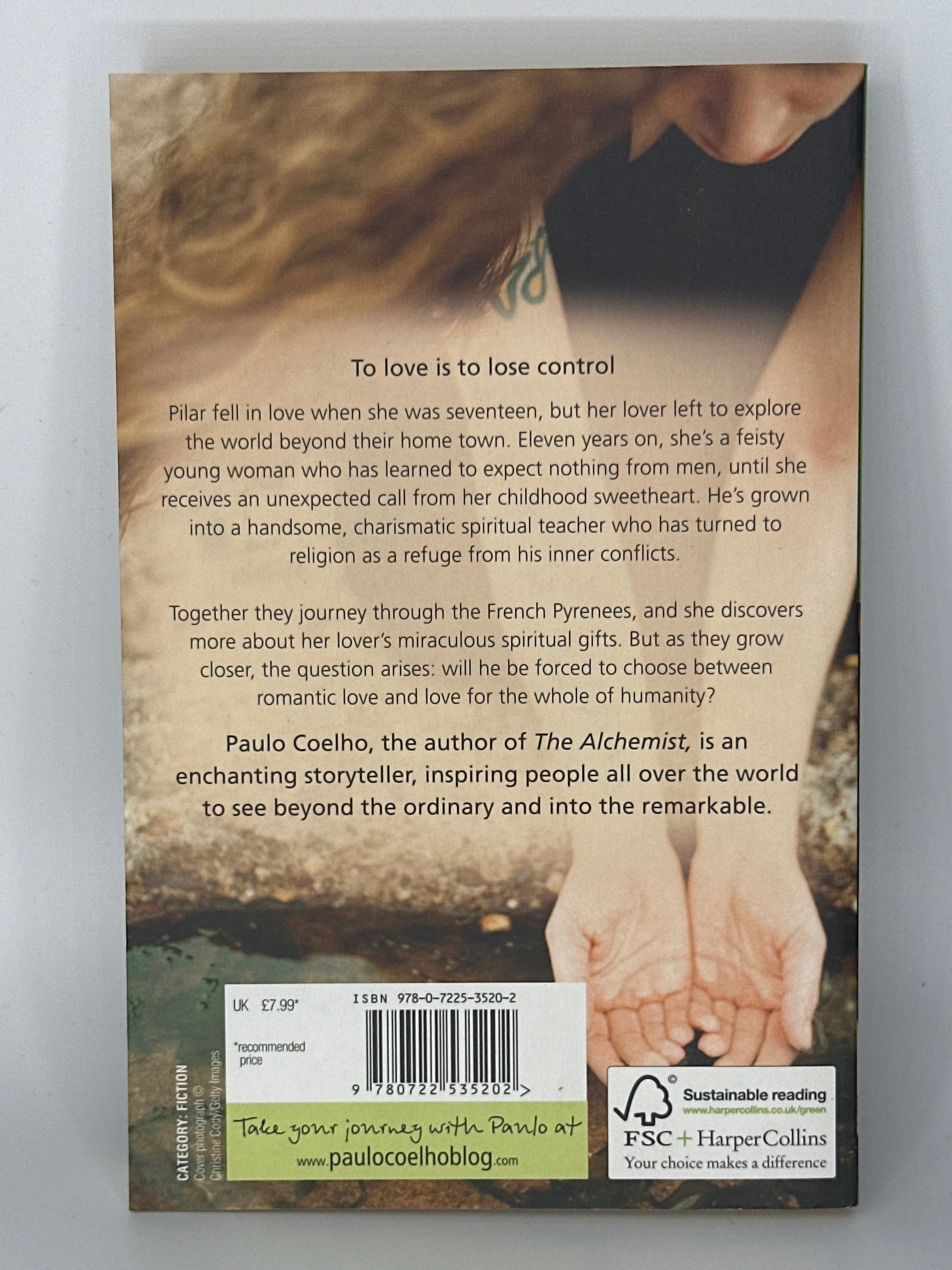 Paulo Coelho By the River Peidra I sat down & Wept actual back cover used books