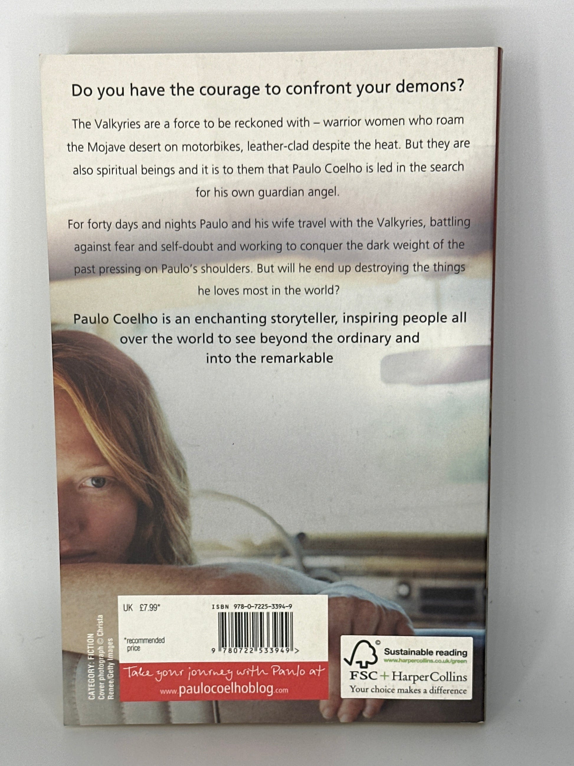 Paulo Coelho The Valkyries actual back cover used books