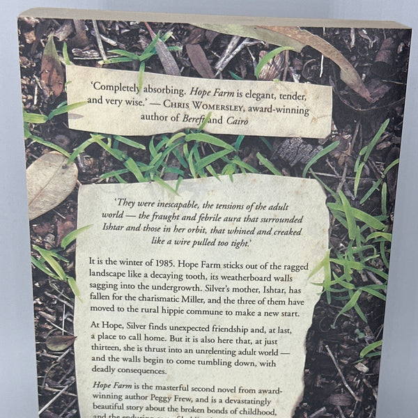 Peggy Frew Hope Farm actual back cover used books