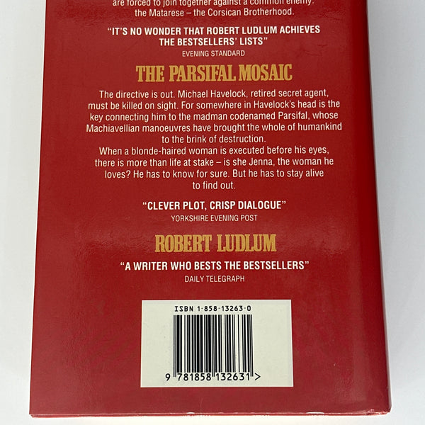 Robert Ludlum omnibus back cover image with text
