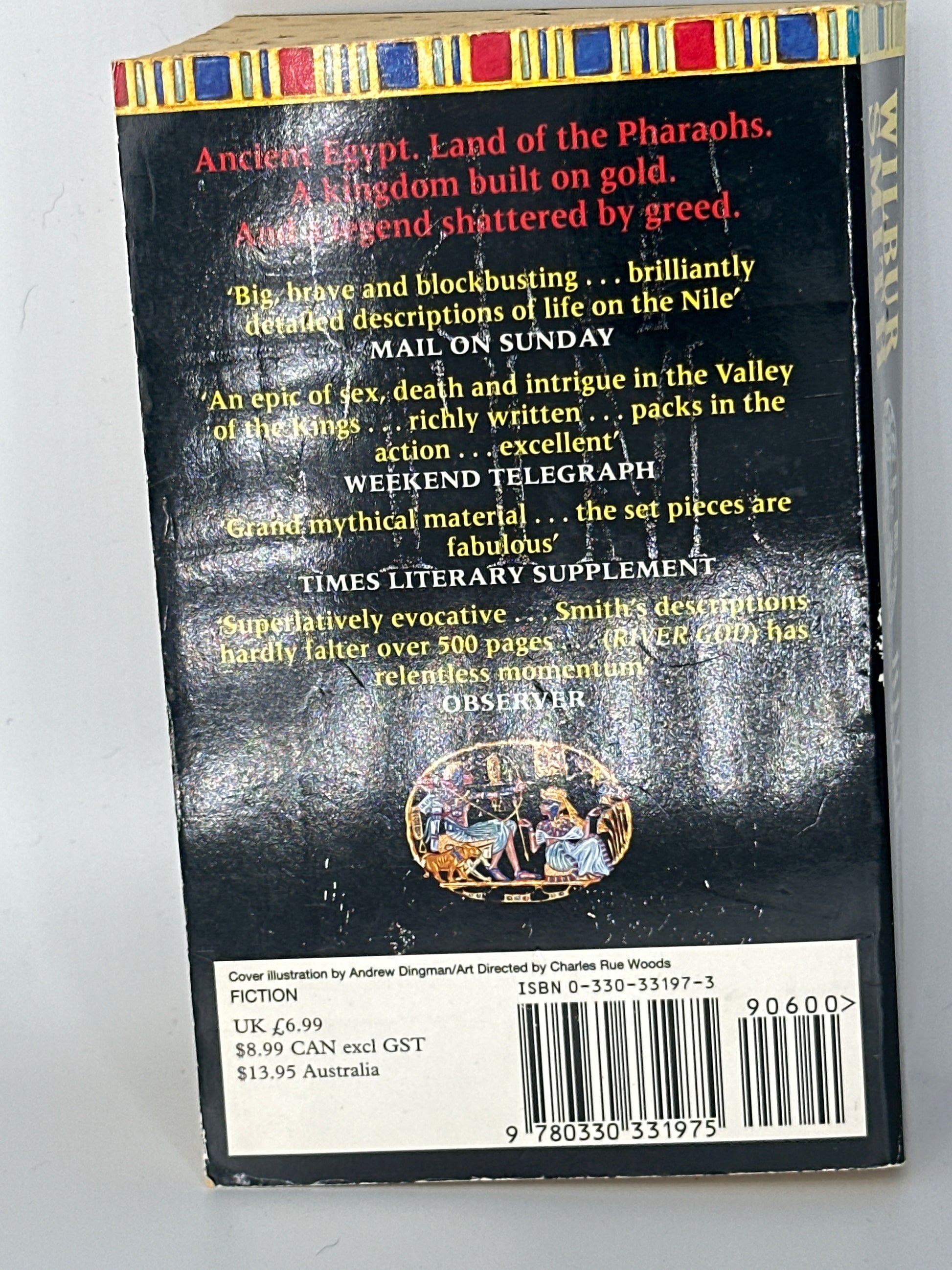 River God Wilbur Smith actual back used books