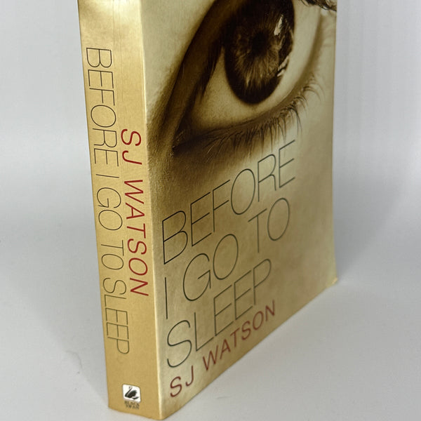 SJ Watson Before I Go to Sleep actual spine used books