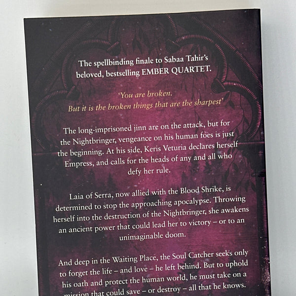 Sabaa Tahir A Sky Beyond the Storm (Book 4) actual back cover used books