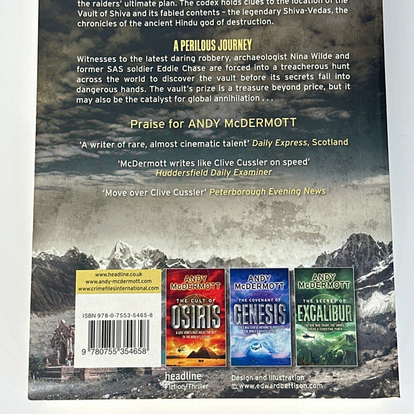 Andy McDermott Sacred Vault back cover image