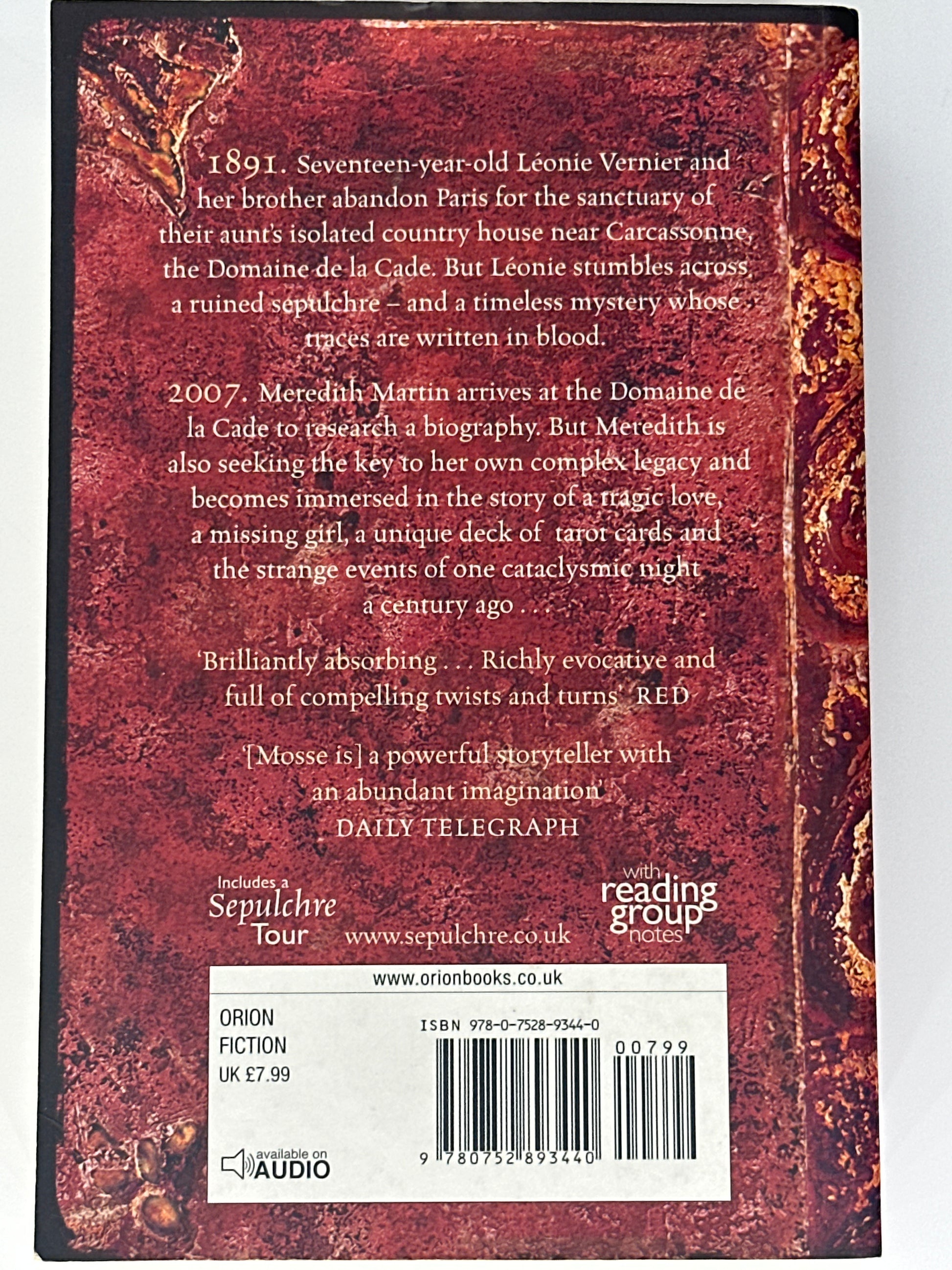 Kate Mosse Sepulchre back cover image