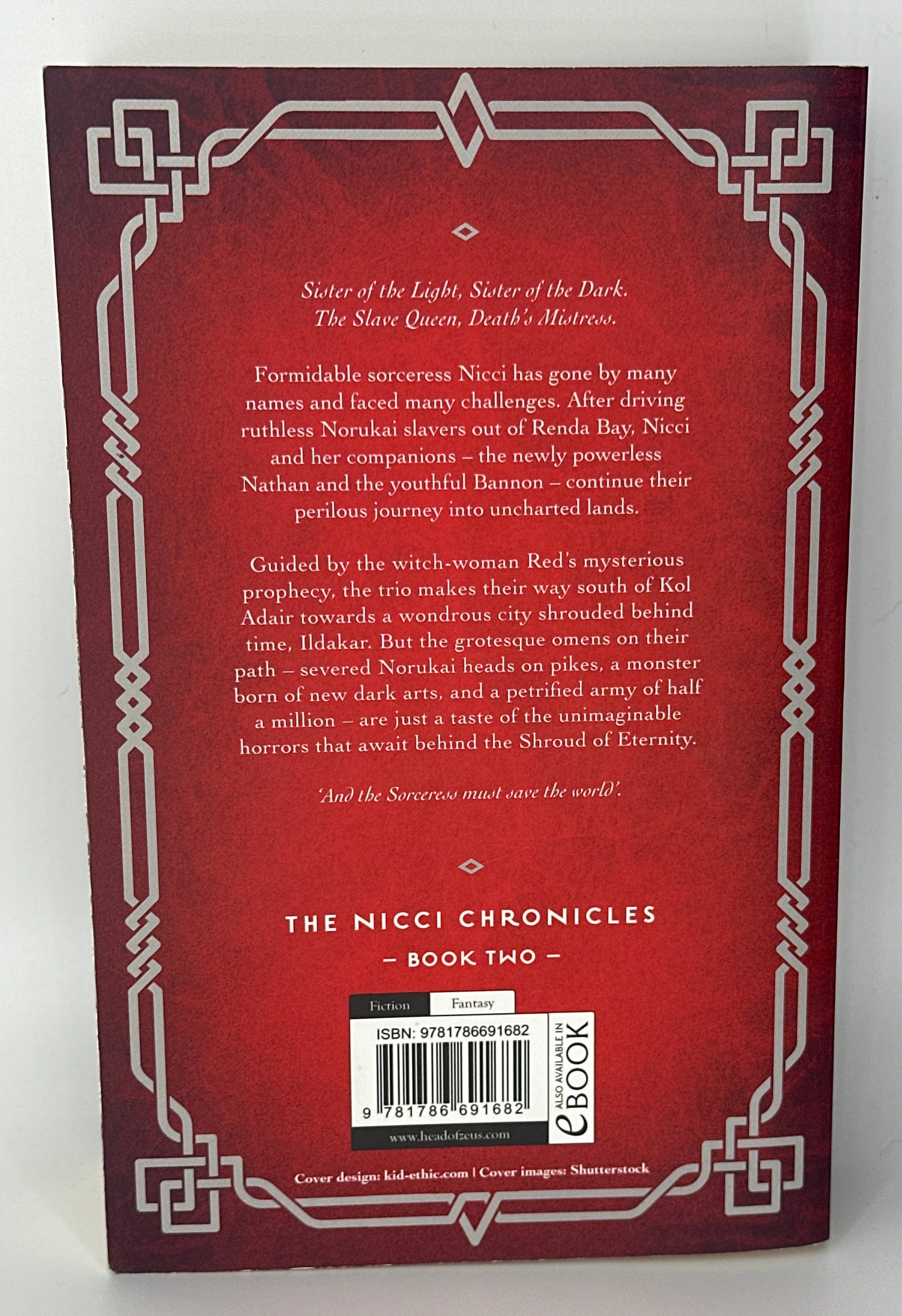 Back cover image of Terry Goodkind Shroud of Eternity