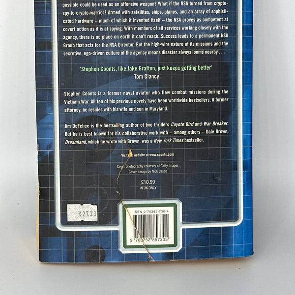 Stephen Coonts Deep Black actual back cover used books