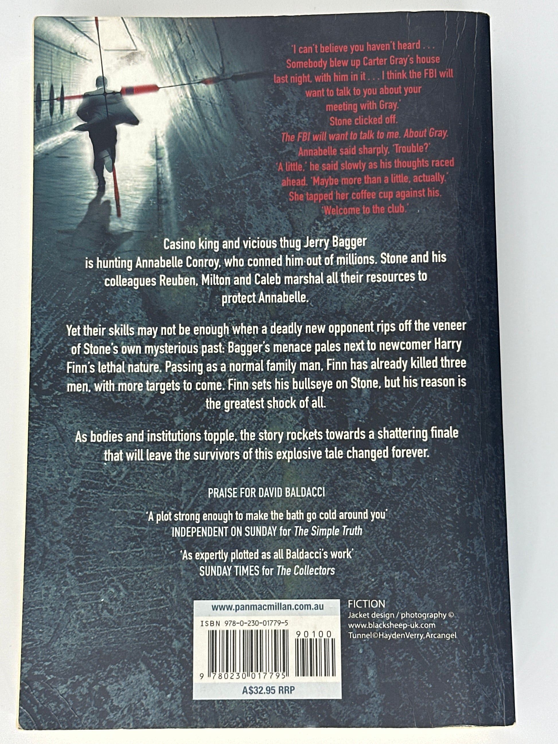 David Baldacci Stone Cold back cover image