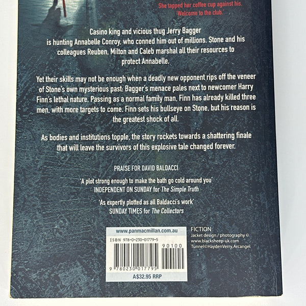 David Baldacci Stone Cold back cover image